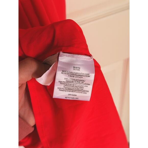 BCBGMAXAZRIA Jamille One-Shoulder Chiffon Evening Gown Red Berry 0 Formal Event - Picture 8 of 10